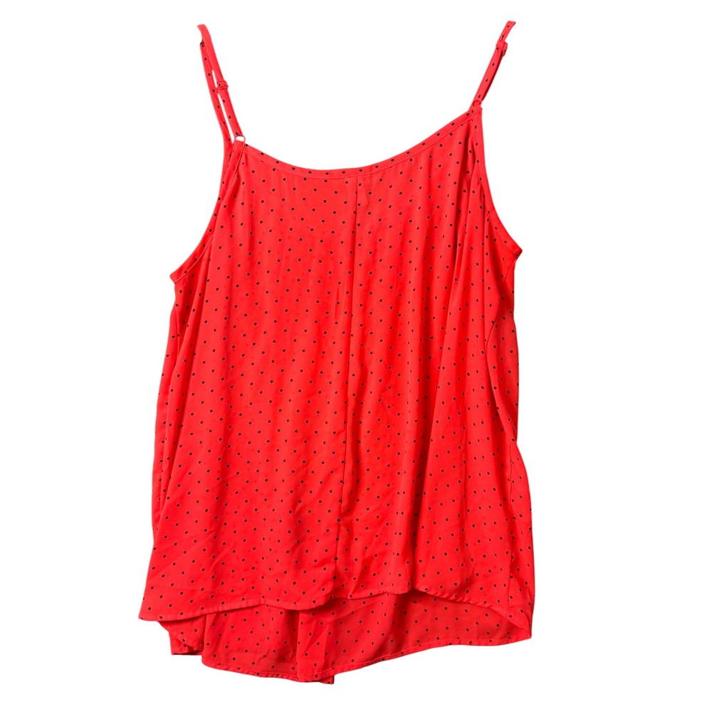 Torrid Polka Dot Pintuck Sleeveless Top Plus‎ Size 14 16 layering Retro Pinup